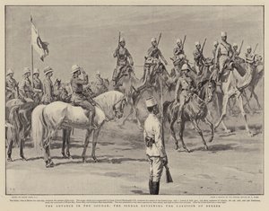 The Advance in the Soudan, the Sirdar reviewing the Garrison of Berber